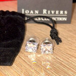 Joan Rivers Crystal Stud Earrings